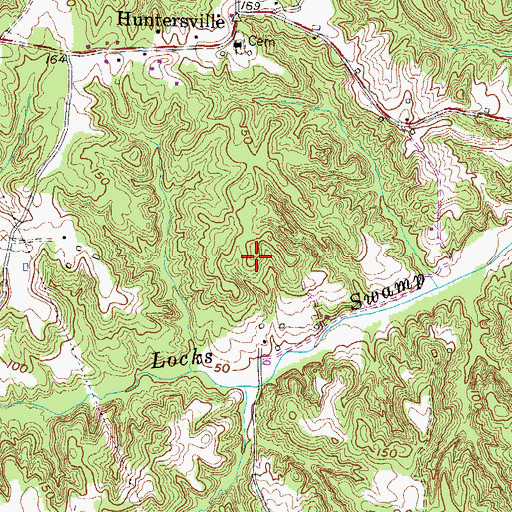 Topographic Map of District 5, Mechanicsville, MD