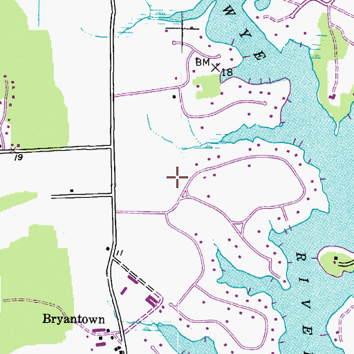 Topographic Map of District 5, Queenstown, MD