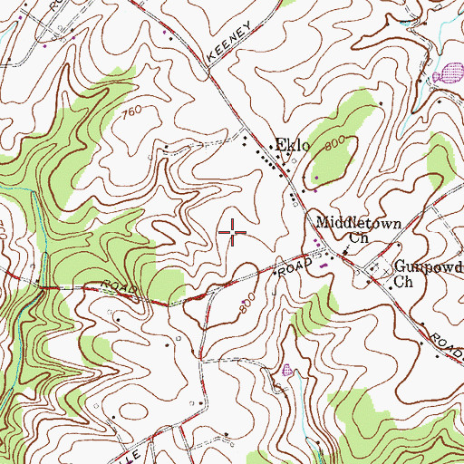 Topographic Map of District 6, MD