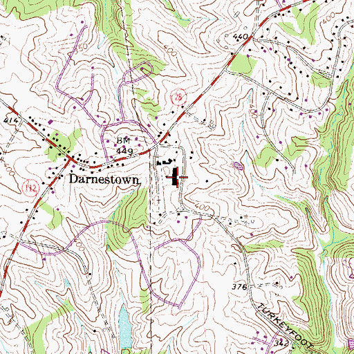 Topographic Map of District 6, MD