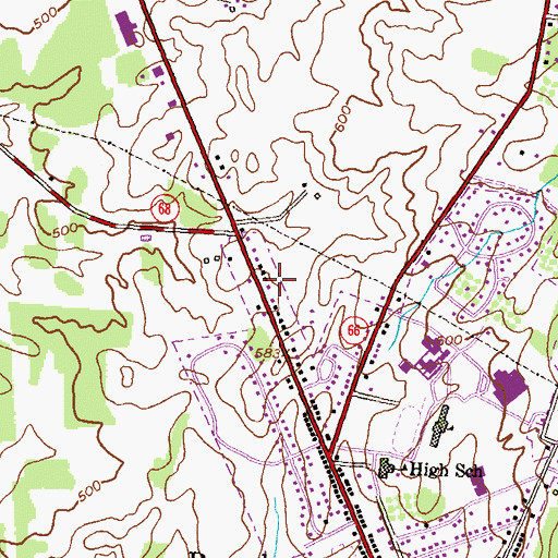 Topographic Map of District 6, Boonsboro, MD