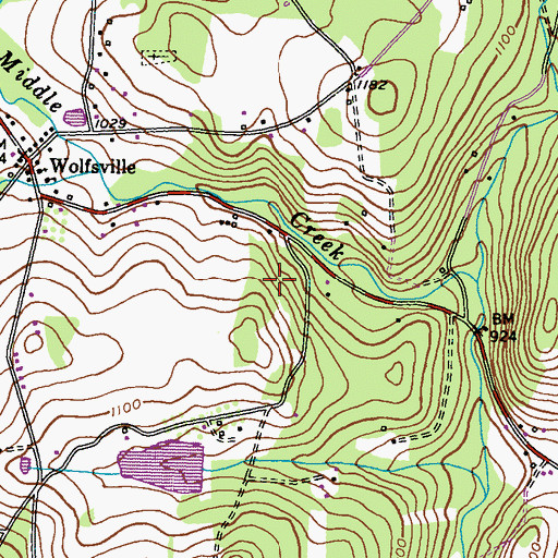 Topographic Map of District 6, Catoctin, MD