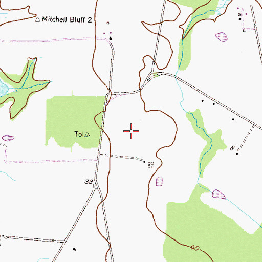 Topographic Map of District 6, Fairlee, MD