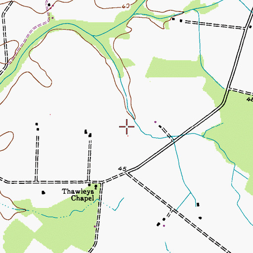 Topographic Map of District 6, Hillsboro, MD
