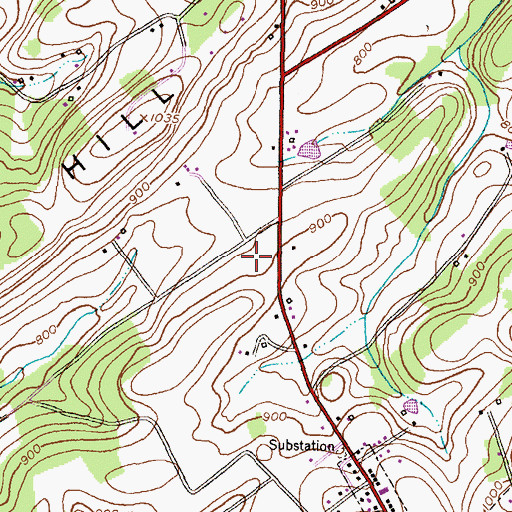 Topographic Map of District 6, Manchester, MD