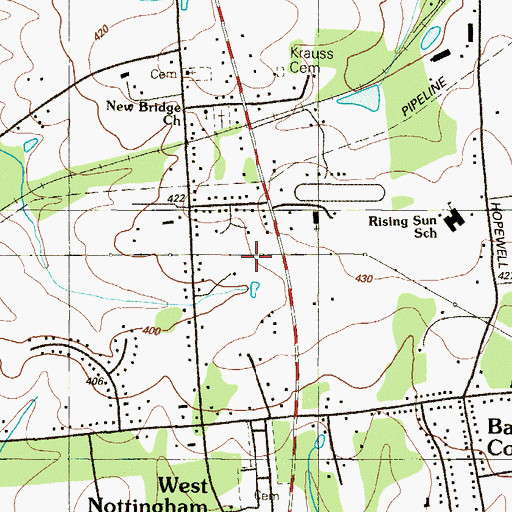 Topographic Map of District 6, Rising Sun, MD