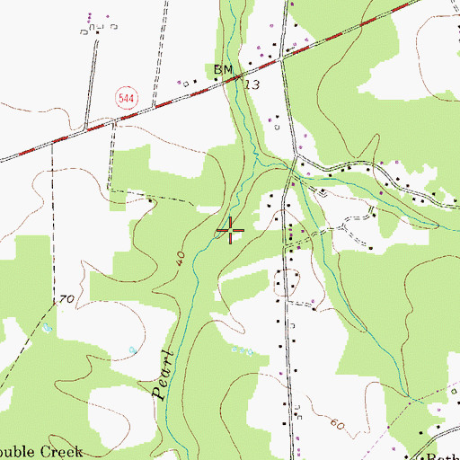 Topographic Map of District 7, Crumpton, MD