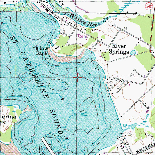 Topographic Map of District 7, Milestown, MD