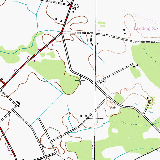 Topographic Map of District 7, Ridgely, MD