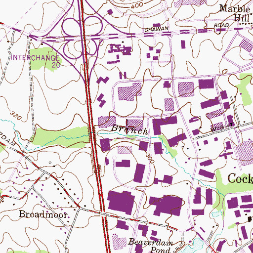 Topographic Map of District 8, MD