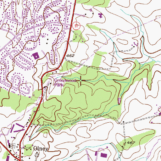 Topographic Map of District 8, MD