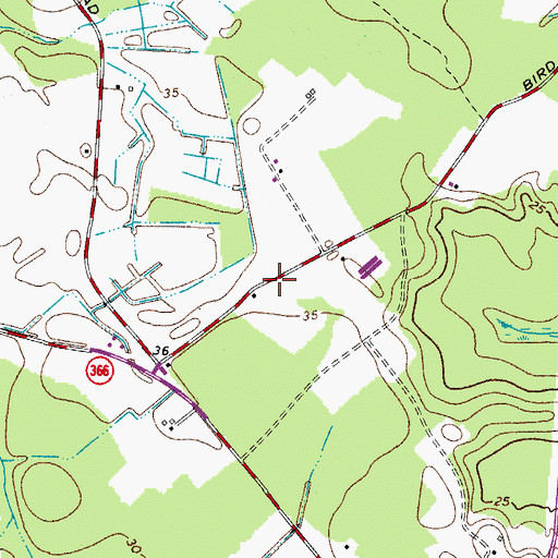 Topographic Map of District 8, Stockton (historical), MD