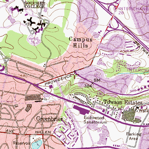 Topographic Map of District 9, MD