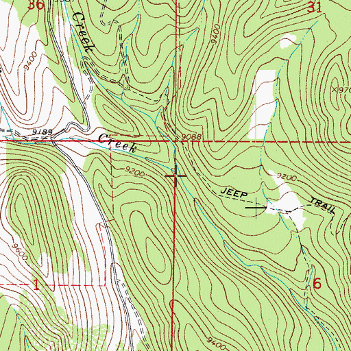 Topographic Map of Bear Creek, CO