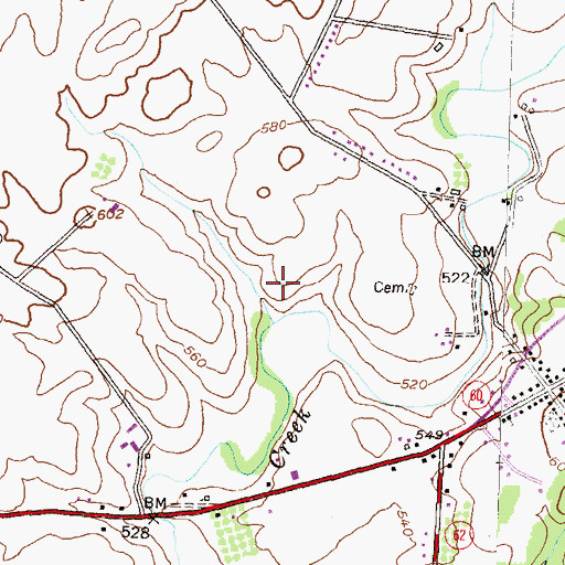 Topographic Map of District 9, Leitersburg, MD