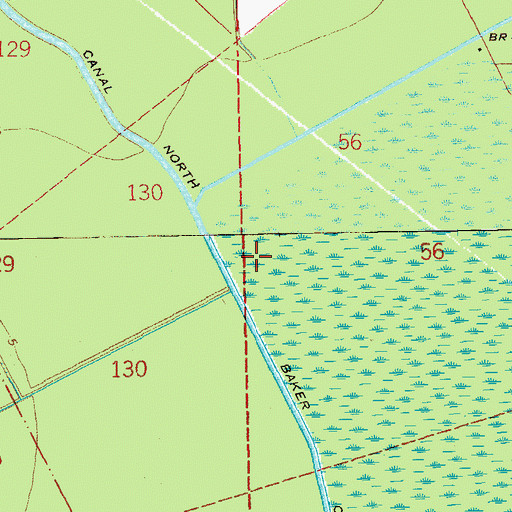 Topographic Map of Parish Governing Authority District 1, LA