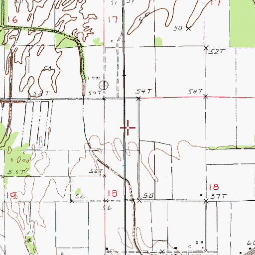 Topographic Map of Parish Governing Authority District 1, LA