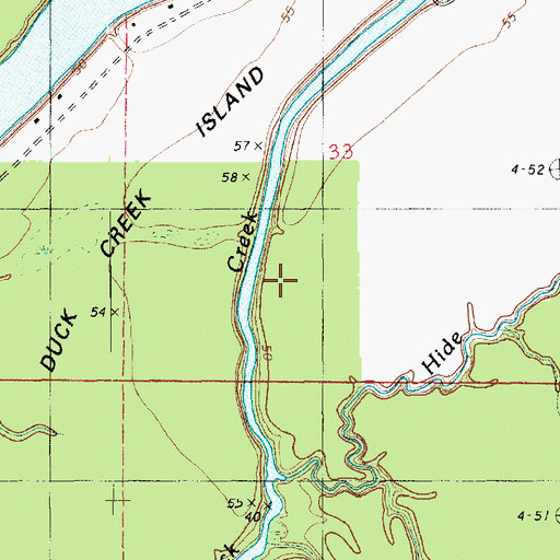 Topographic Map of Parish Governing Authority District 1, LA