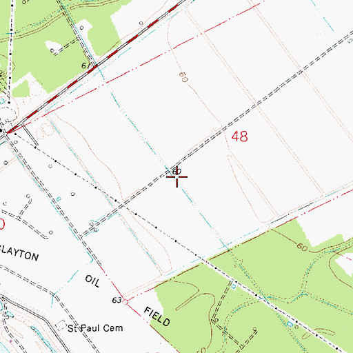 Topographic Map of Parish Governing Authority District 1, LA