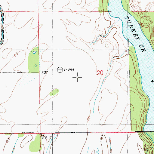 Topographic Map of Parish Governing Authority District 1, LA