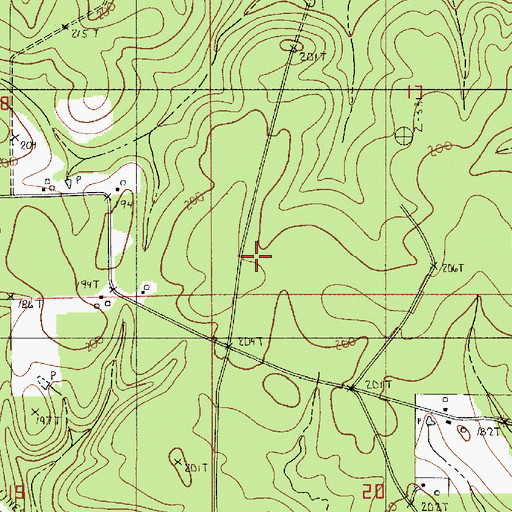 Topographic Map of Parish Governing Authority District 1, LA