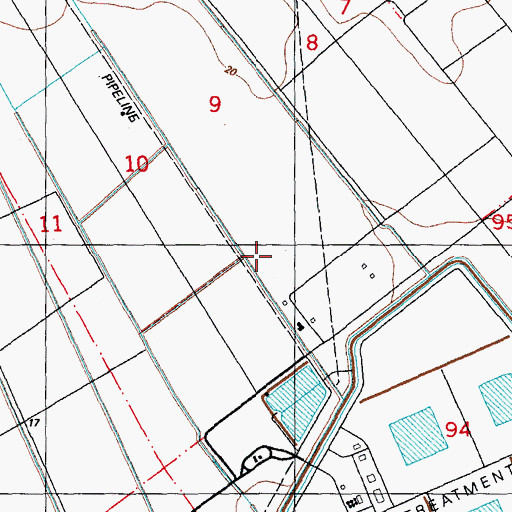 Topographic Map of Parish Governing Authority District 1, LA