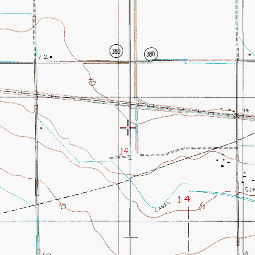 Topographic Map of Parish Governing Authority District 1, LA
