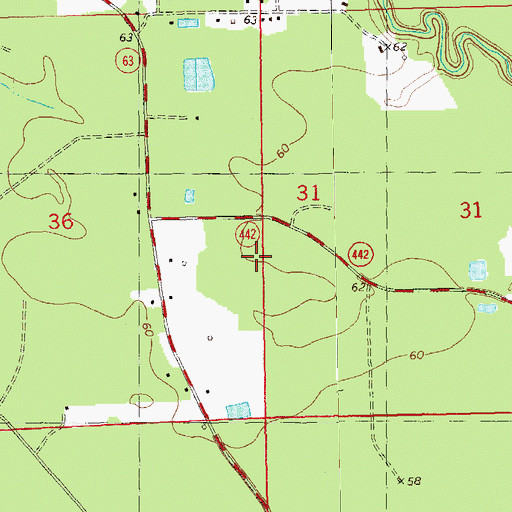 Topographic Map of Parish Governing Authority District 1, LA