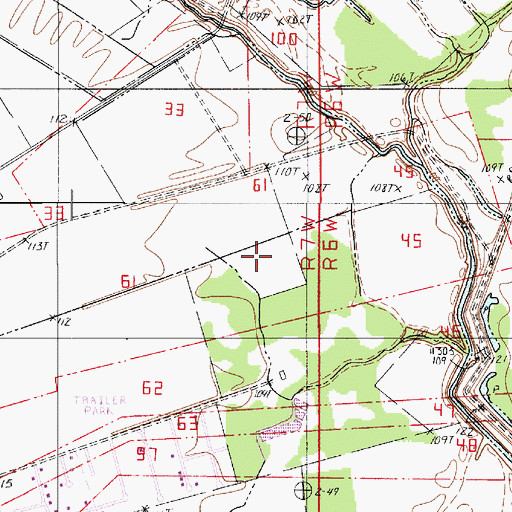 Topographic Map of Parish Governing Authority District 1, LA
