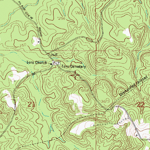 Topographic Map of Parish Governing Authority District 1, LA