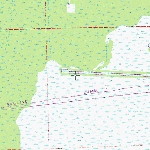 Topographic Map of Parish Governing Authority District 1, LA