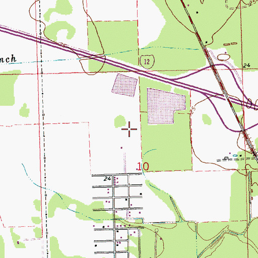 Topographic Map of Parish Governing Authority District 1, LA
