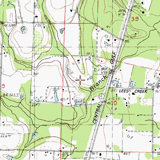 Topographic Map of Parish Governing Authority District 1, LA