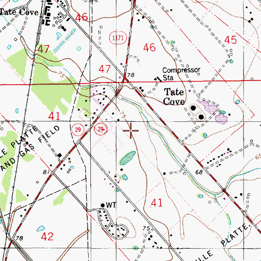 Topographic Map of Parish Governing Authority District 10, LA