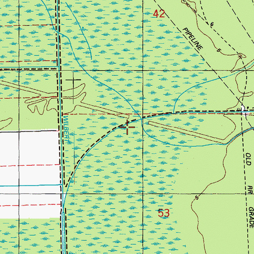 Topographic Map of Parish Governing Authority District 10, LA