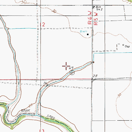 Topographic Map of Parish Governing Authority District 10, LA