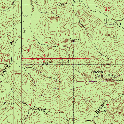 Topographic Map of Parish Governing Authority District 10, LA