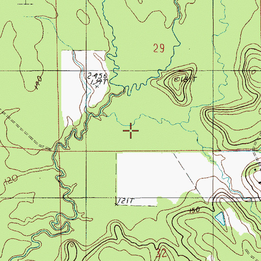 Topographic Map of Parish Governing Authority District 10 (historical), LA