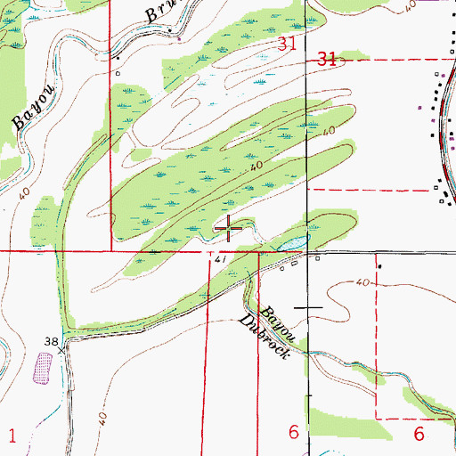 Topographic Map of Parish Governing Authority District 11 (historical), LA
