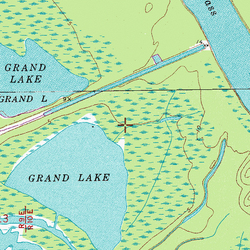 Topographic Map of Parish Governing Authority District 11, LA