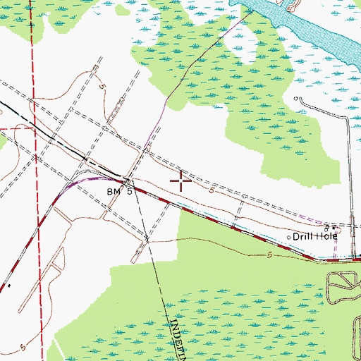 Topographic Map of Parish Governing Authority District 11 (historical), LA