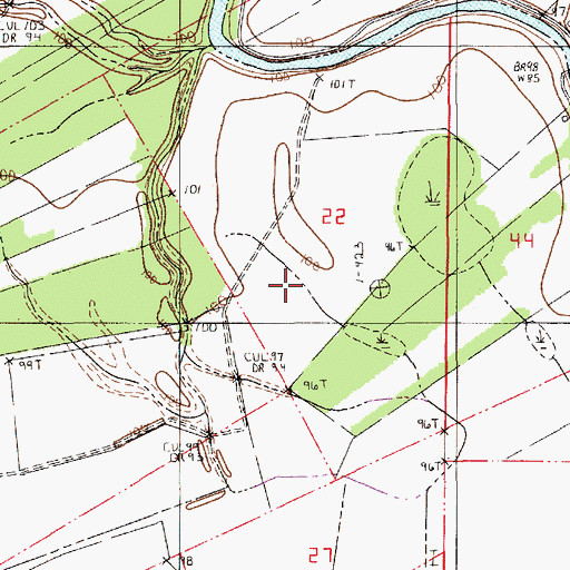 Topographic Map of Parish Governing Authority District 11, LA