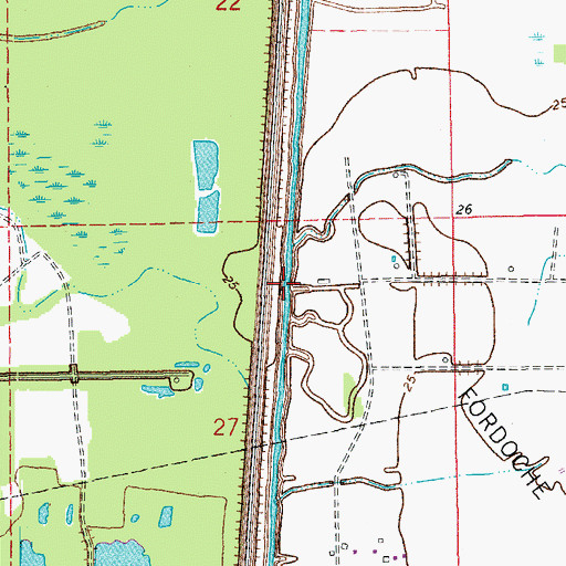Topographic Map of Parish Governing Authority District 11, LA