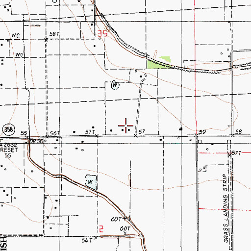Topographic Map of Parish Governing Authority District 11, LA