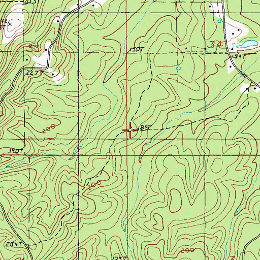 Topographic Map of Parish Governing Authority District 11 (historical), LA