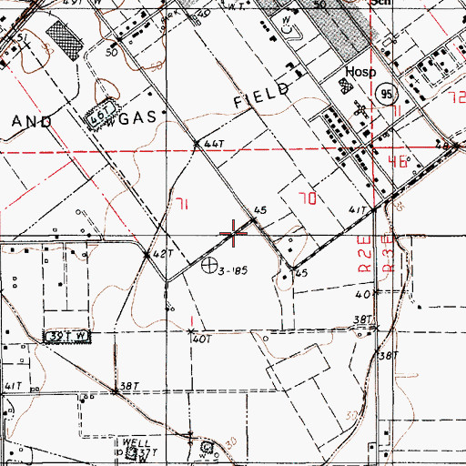 Topographic Map of Parish Governing Authority District 12 (historical), LA