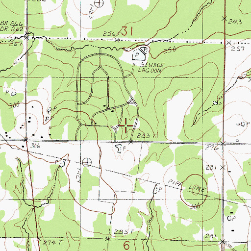 Topographic Map of Parish Governing Authority District 12, LA