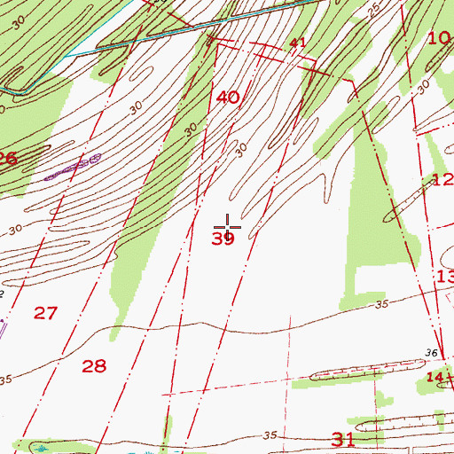 Topographic Map of Parish Governing Authority District 12, LA