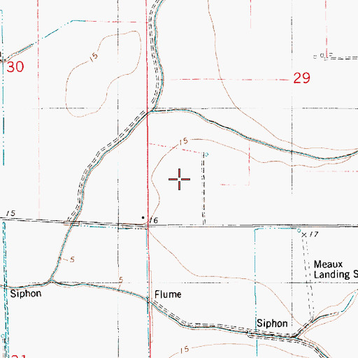 Topographic Map of Parish Governing Authority District 12, LA