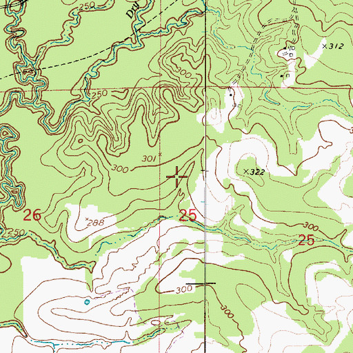 Topographic Map of Parish Governing Authority District 12, LA